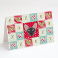 Oriental Bicolor Cat Love Greeting Cards Pack of 8 Blank Cards with Envelopes Whimsical A7 Size 5x7