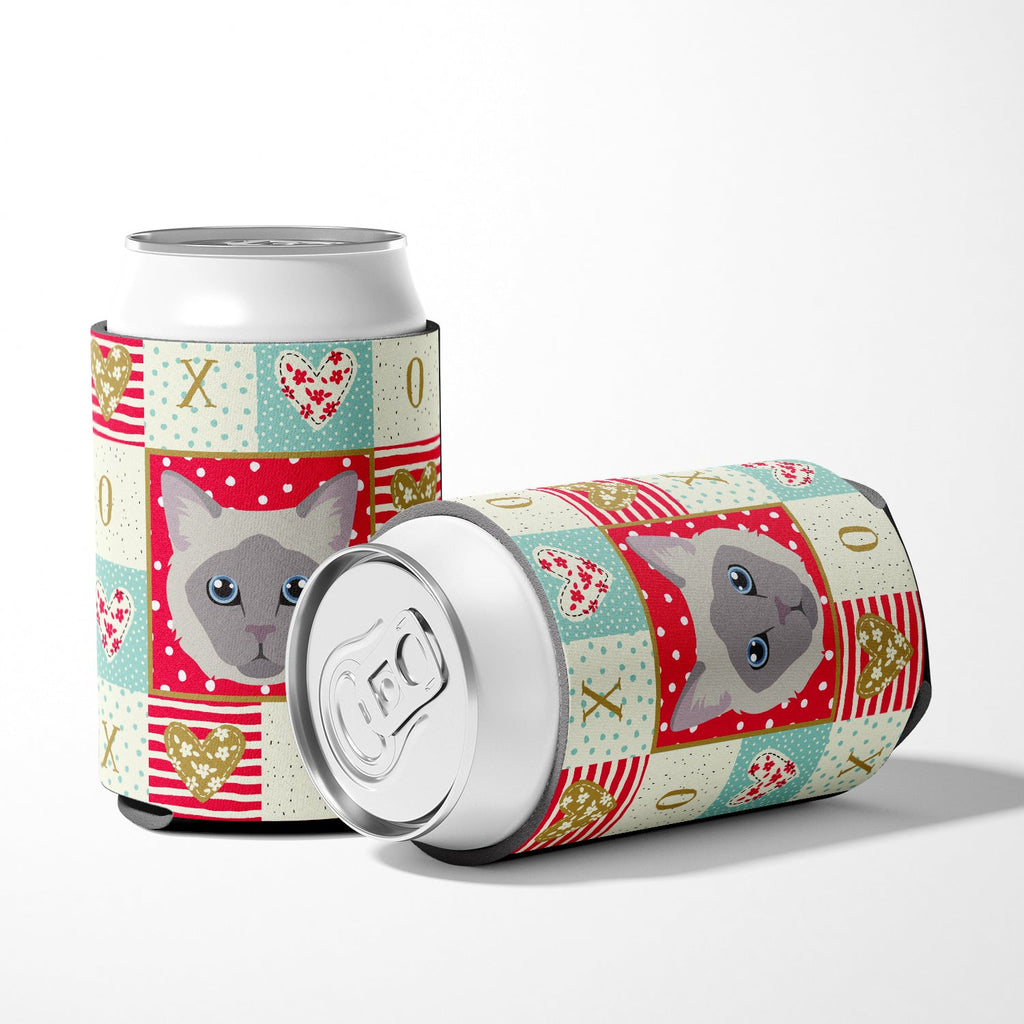 Owyhee Bob Cat Love Can or Bottle Hugger Cooler Sleeve for Standard 12 oz Cans, Insulated Foam Beer & Soda Can Hugger Reusable