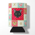 Pantherette Cat Love Can or Bottle Hugger Cooler Sleeve for Standard 12 oz Cans, Insulated Foam Beer & Soda Can Hugger Reusable