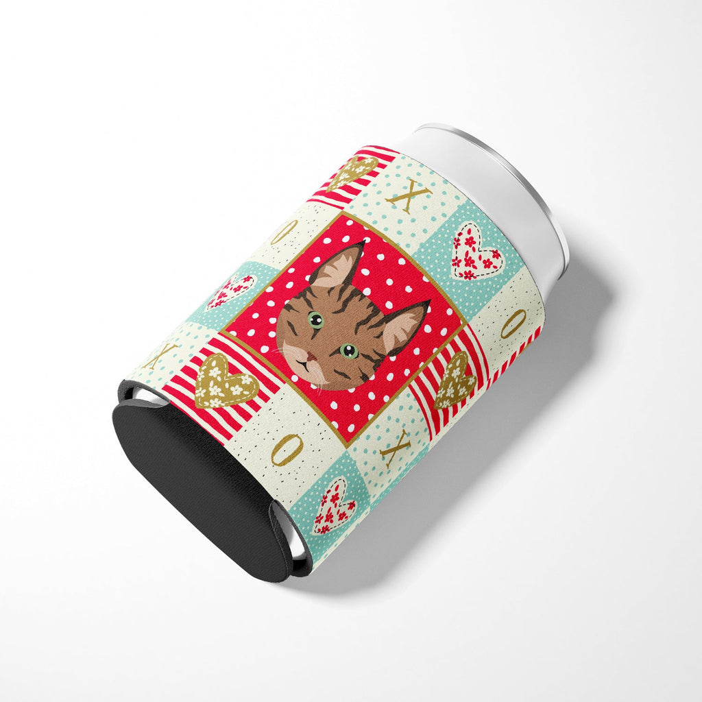 Pixie Bob Cat Love Can or Bottle Hugger Cooler Sleeve for Standard 12 oz Cans, Insulated Foam Beer & Soda Can Hugger Reusable