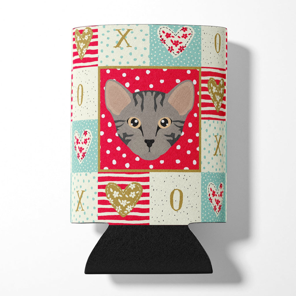 Safari Cat Love Can or Bottle Hugger Cooler Sleeve for Standard 12 oz Cans, Insulated Foam Beer & Soda Can Hugger Reusable