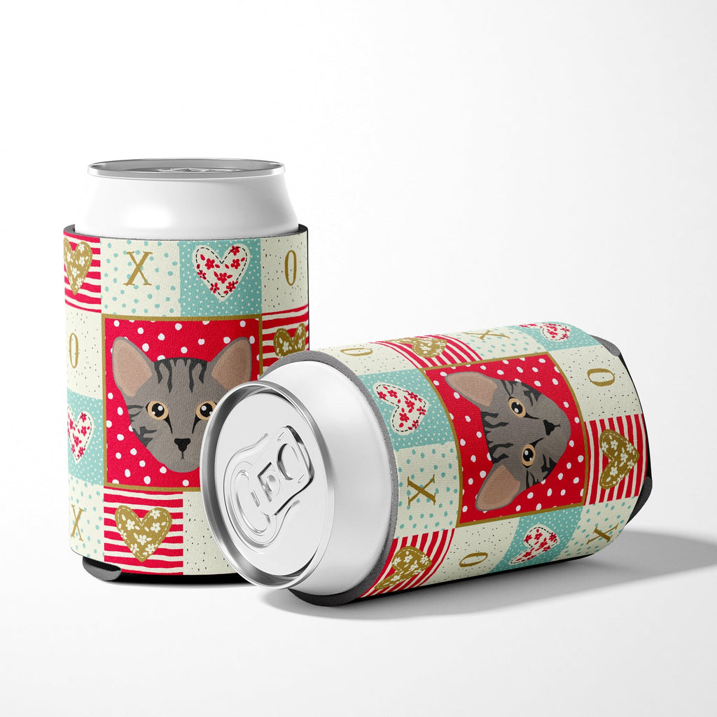 Safari Cat Love Can or Bottle Hugger Cooler Sleeve for Standard 12 oz Cans, Insulated Foam Beer & Soda Can Hugger Reusable