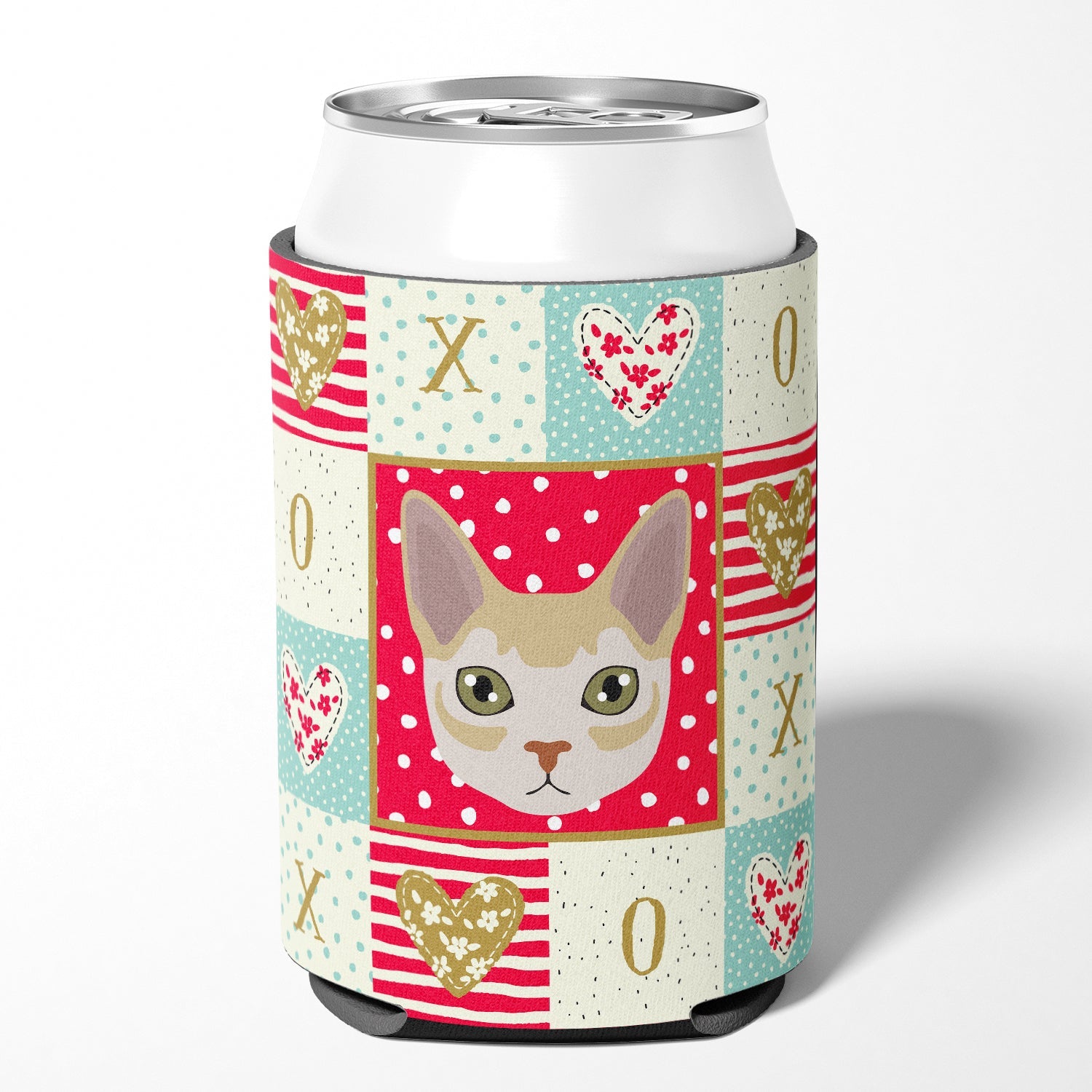 Singapura Cat Love Can or Bottle Hugger Cooler Sleeve for Standard 12 oz Cans, Insulated Foam Beer & Soda Can Hugger Reusable