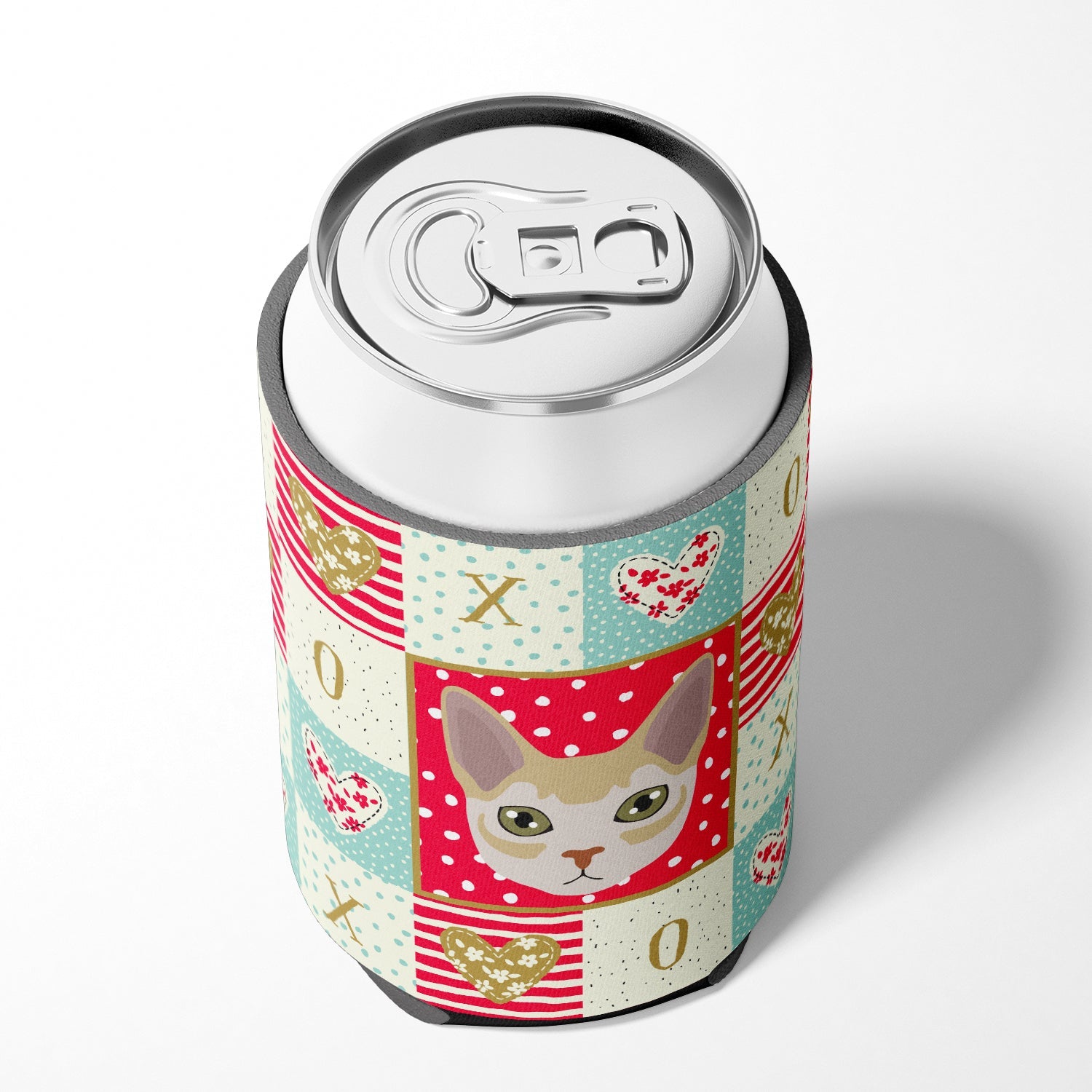 Singapura Cat Love Can or Bottle Hugger Cooler Sleeve for Standard 12 oz Cans, Insulated Foam Beer & Soda Can Hugger Reusable