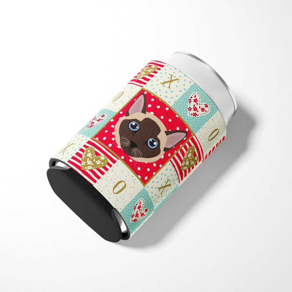 Tonkinese Cat Love Can or Bottle Hugger Cooler Sleeve for Standard 12 oz Cans, Insulated Foam Beer & Soda Can Hugger Reusable