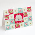 Bolognese Love Greeting Cards Pack of 8 Blank Cards with Envelopes Whimsical A7 Size 5x7