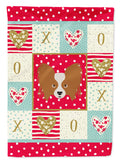 Papillon Love House Flag 28x40 Porch Sleeve Pole Decorative Outside Yard Banner Artwork Wall Hanging, Polyester