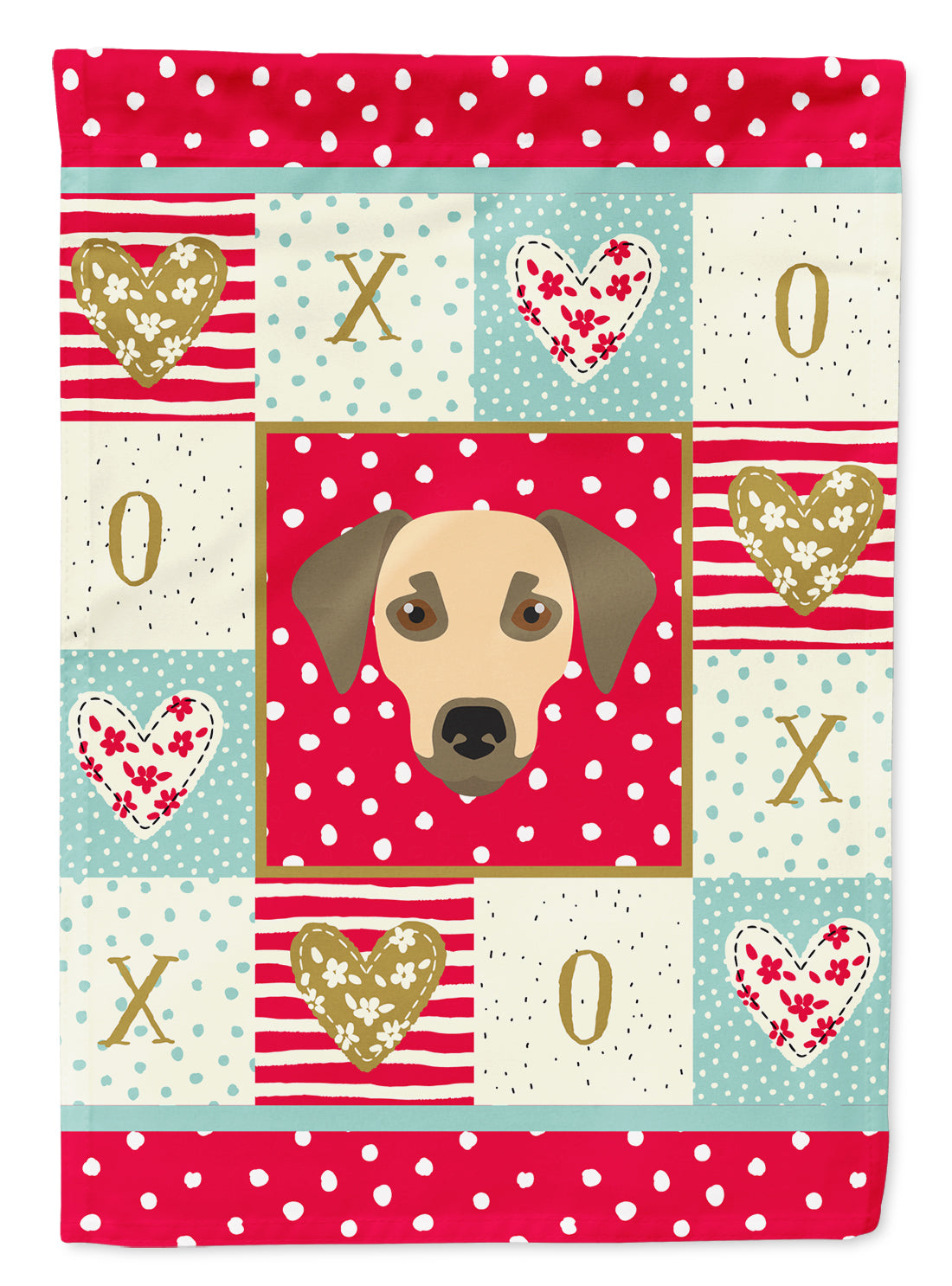 Sato Dog Love House Flag 28x40 Porch Sleeve Pole Decorative Outside Yard Banner Artwork Wall Hanging, Polyester