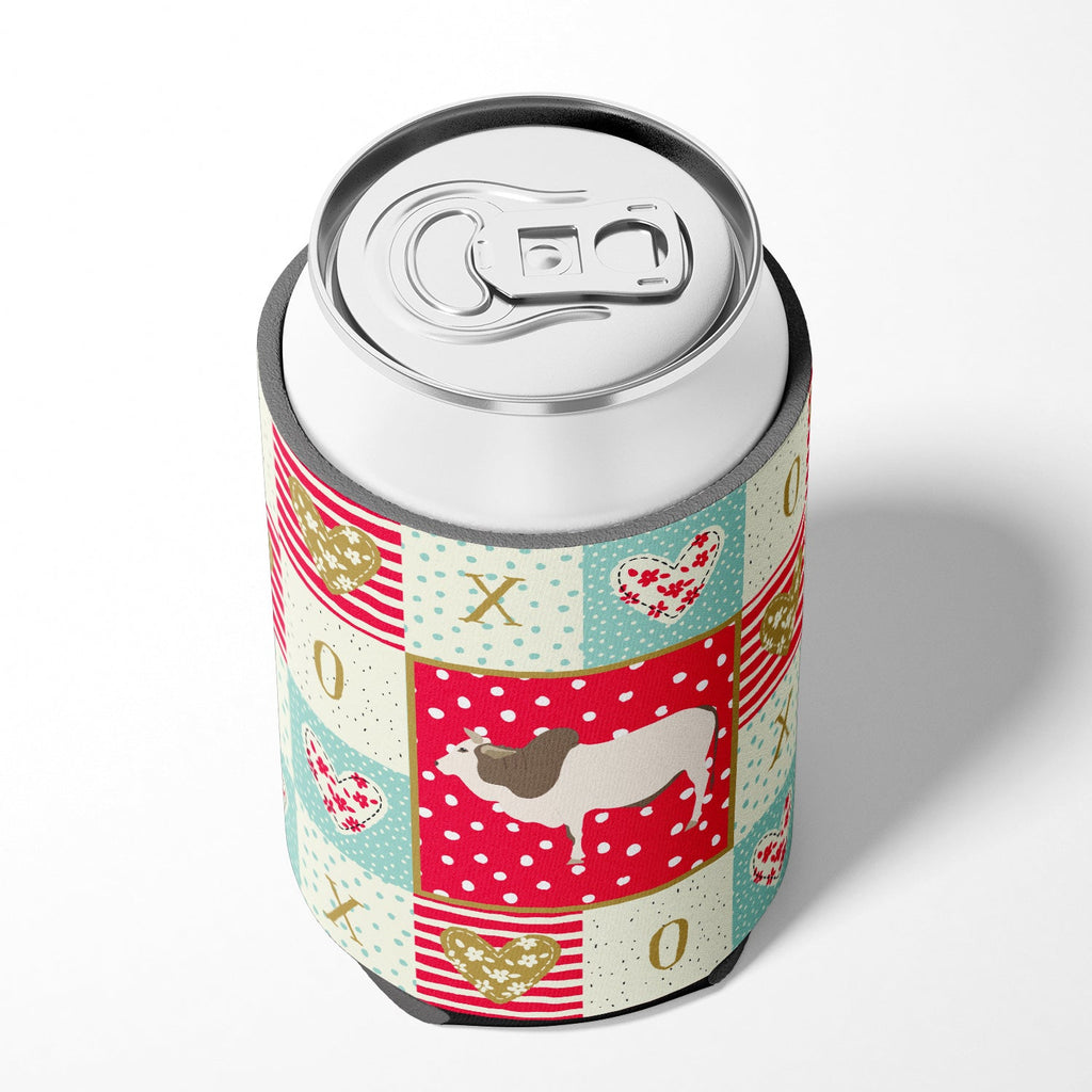 Malvi Cow Love Can or Bottle Hugger Cooler Sleeve for Standard 12 oz Cans, Insulated Foam Beer & Soda Can Hugger Reusable