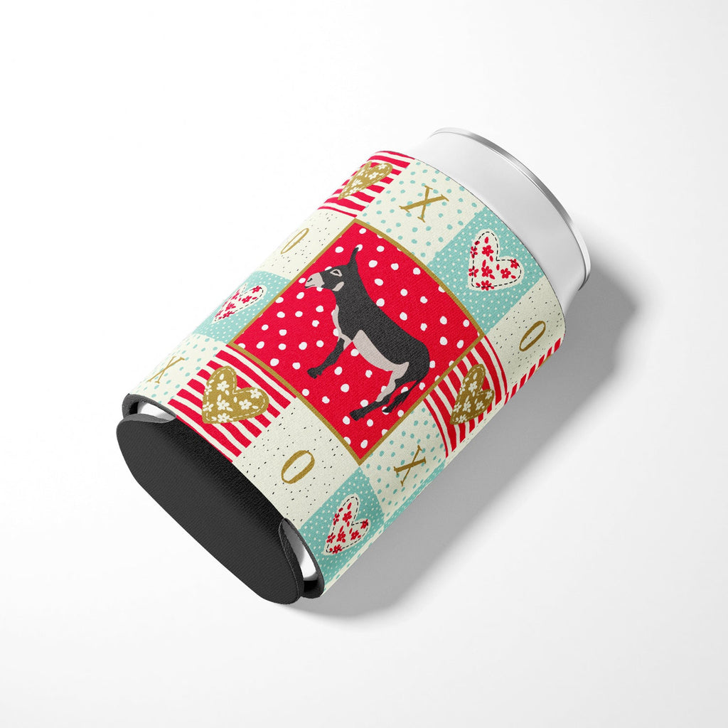American Mammoth Jack Donkey Love Can or Bottle Hugger Cooler Sleeve for Standard 12 oz Cans, Insulated Foam Beer & Soda Can Hugger Reusable