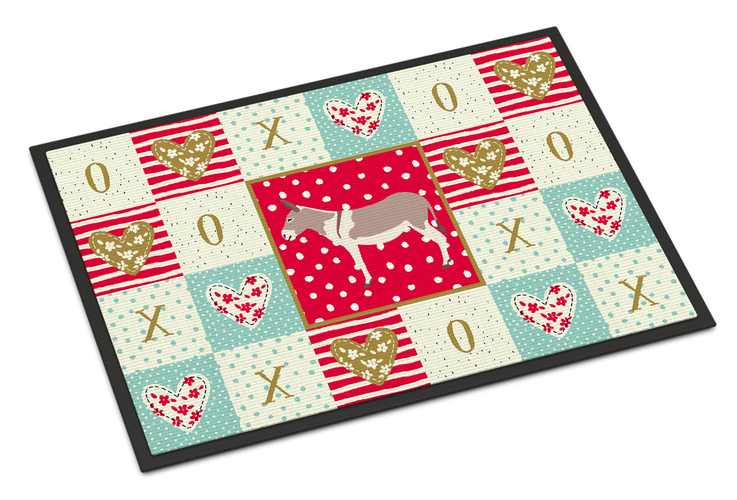 Australian Teamster Donkey Love Doormat Indoor Outdoor 18H X 27W Front Door Mat Rugs for Entryway, Non Slip Washable