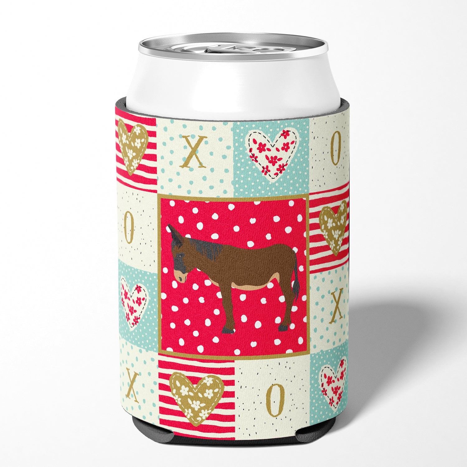 Zamorano-Leones Donkey Love Can or Bottle Hugger Cooler Sleeve for Standard 12 oz Cans, Insulated Foam Beer & Soda Can Hugger Reusable