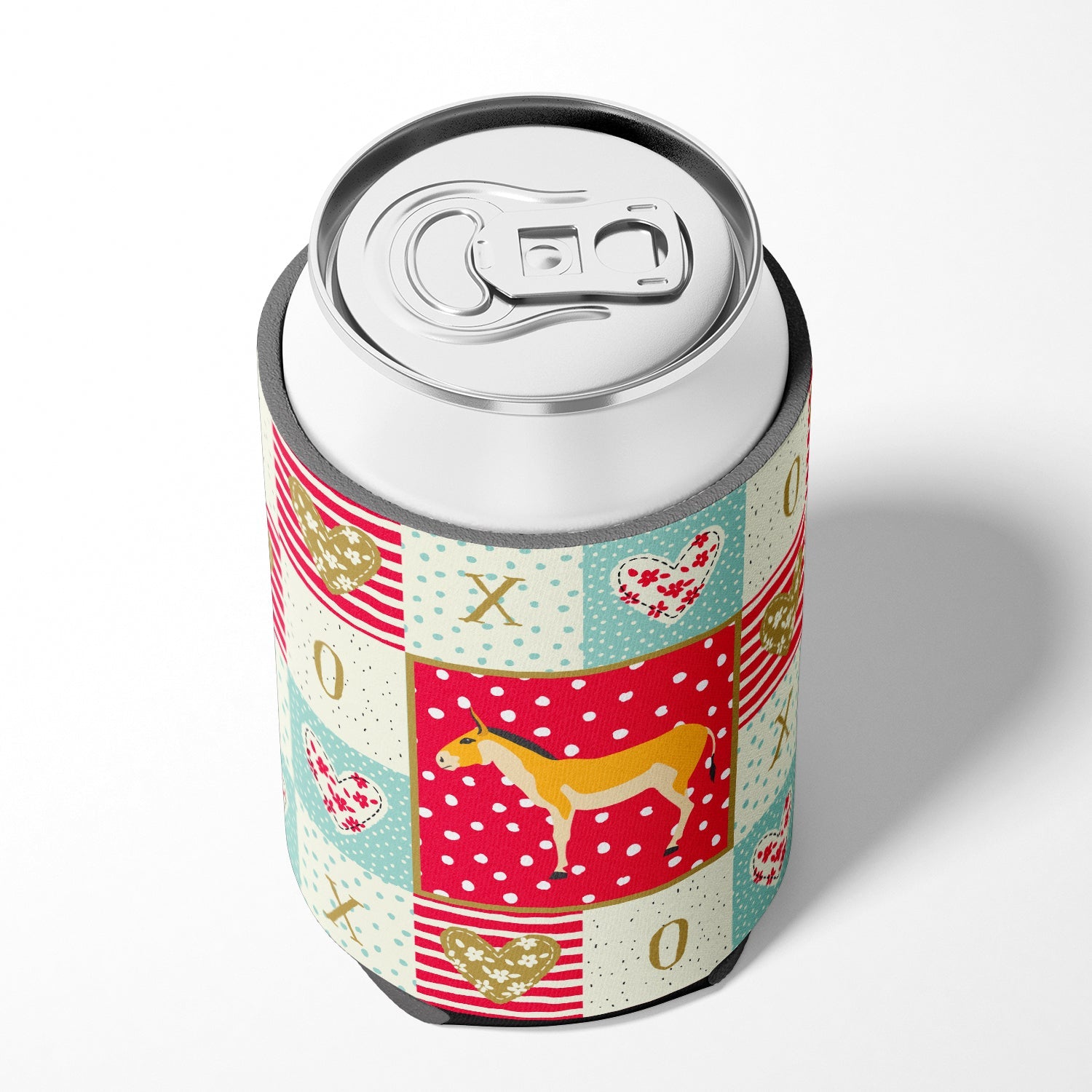 Turkmenian Kulan Donkey Love Can or Bottle Hugger Cooler Sleeve for Standard 12 oz Cans, Insulated Foam Beer & Soda Can Hugger Reusable