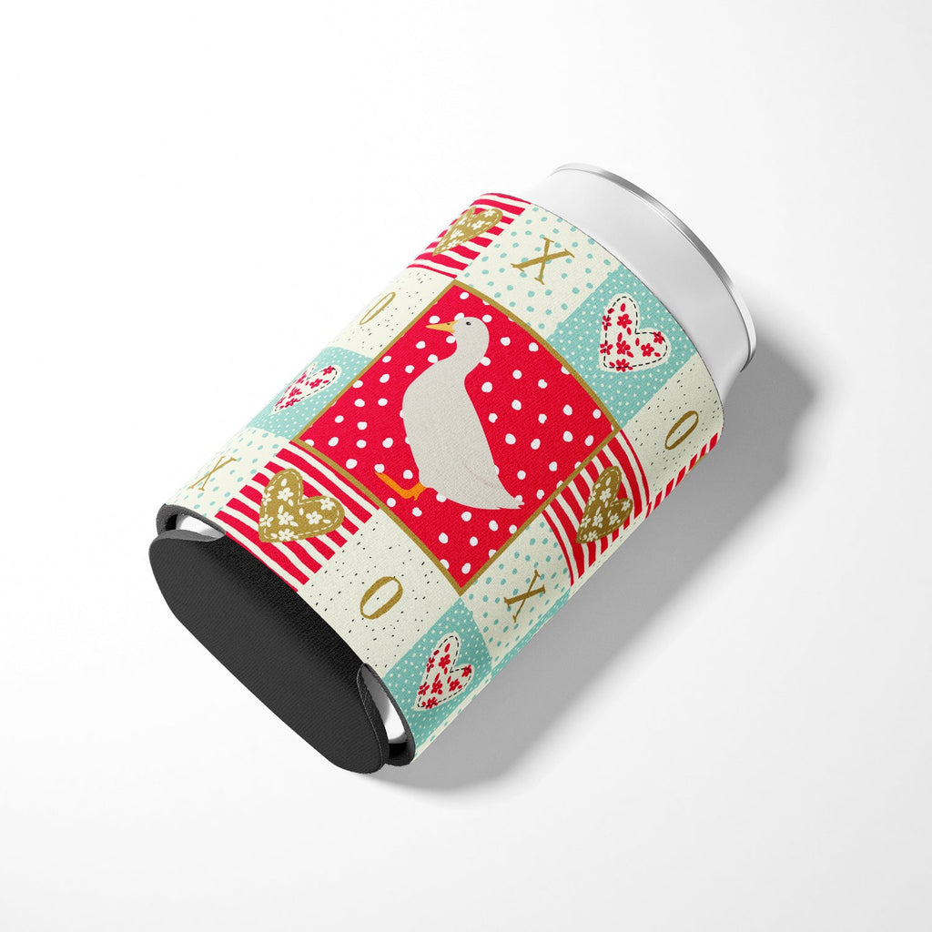 American Pekin Duck Love Can or Bottle Hugger Cooler Sleeve for Standard 12 oz Cans, Insulated Foam Beer & Soda Can Hugger Reusable