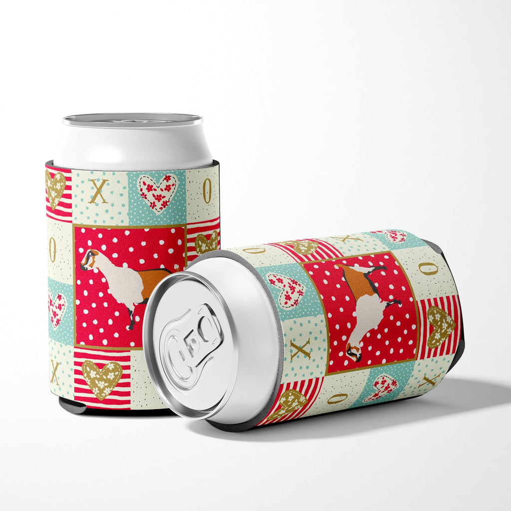 Alpine Goat Love Can or Bottle Hugger Cooler Sleeve for Standard 12 oz Cans, Insulated Foam Beer & Soda Can Hugger Reusable
