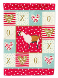 Alpine Goat Love House Flag 28x40 Porch Sleeve Pole Decorative Outside Yard Banner Artwork Wall Hanging, Polyester