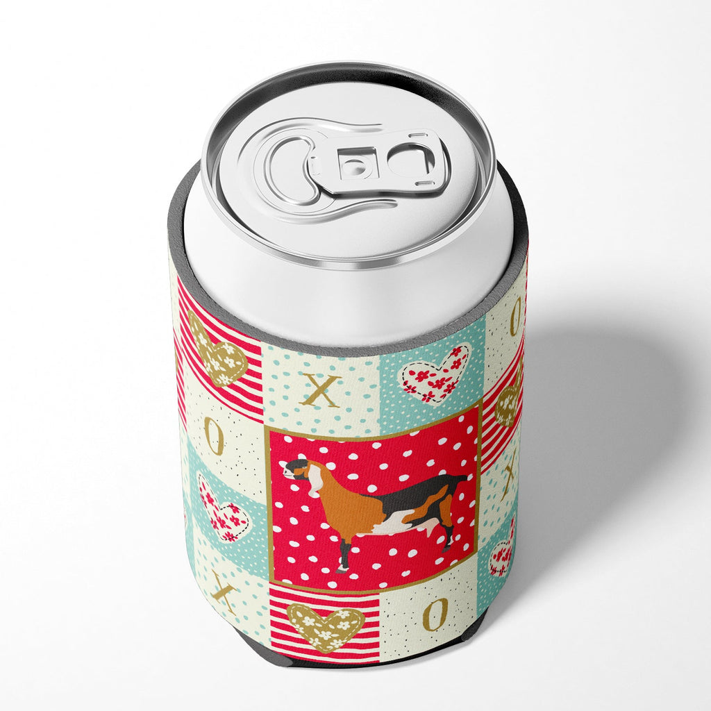 Anglo-nubian Nubian Goat Love Can or Bottle Hugger Cooler Sleeve for Standard 12 oz Cans, Insulated Foam Beer & Soda Can Hugger Reusable