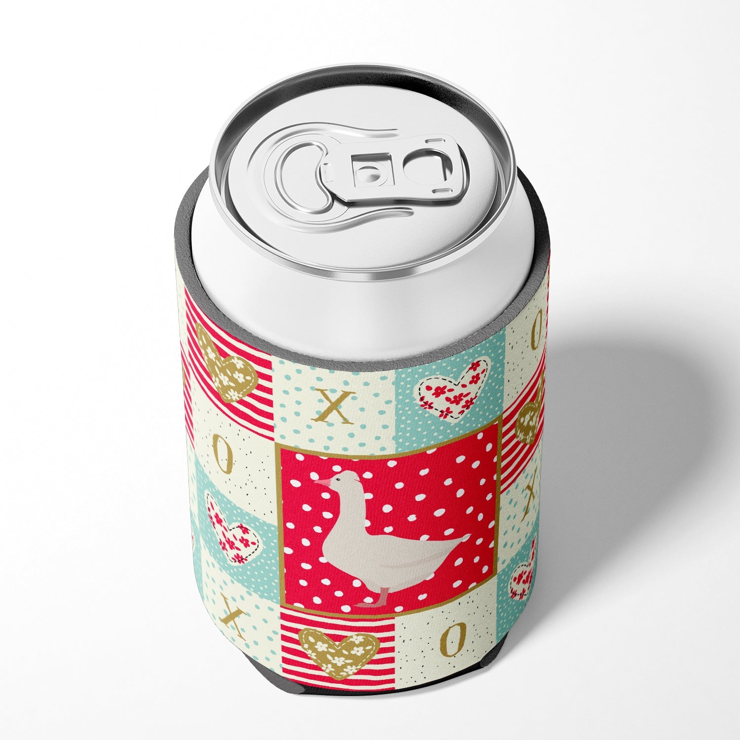Roman Goose Love Can or Bottle Hugger Cooler Sleeve for Standard 12 oz Cans, Insulated Foam Beer & Soda Can Hugger Reusable