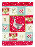 Buff Grey Back Goose Love House Flag 28x40 Porch Sleeve Pole Decorative Outside Yard Banner Artwork Wall Hanging, Polyester