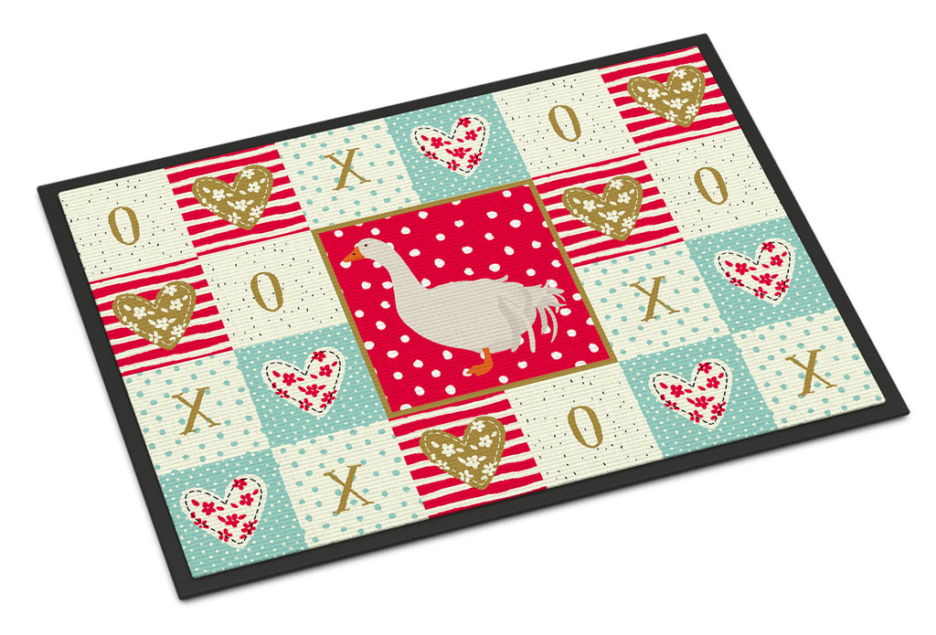 Sebastopol Goose Love Doormat Indoor Outdoor 18H X 27W Front Door Mat Rugs for Entryway, Non Slip Washable
