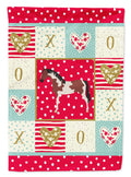Pinto Horse Love House Flag 28x40 Porch Sleeve Pole Decorative Outside Yard Banner Artwork Wall Hanging, Polyester