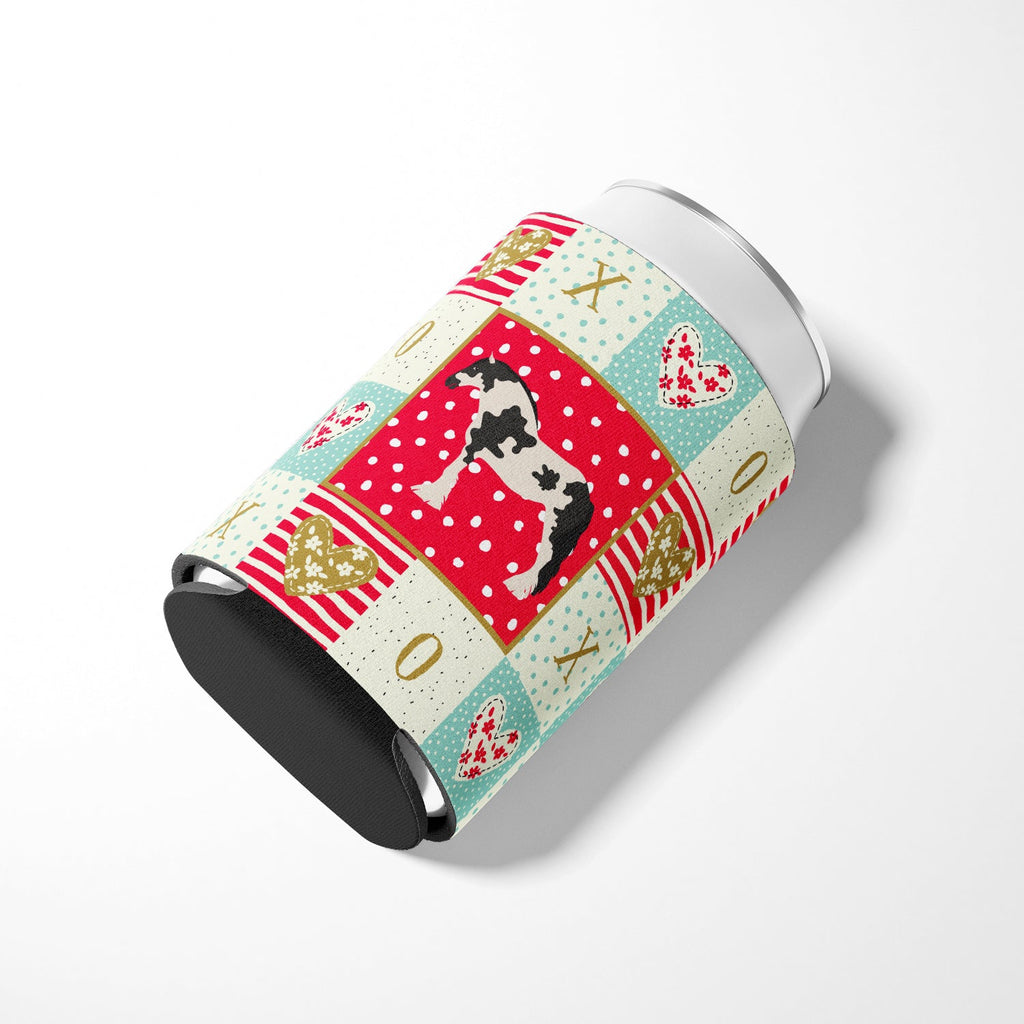 Cyldesdale Horse Love Can or Bottle Hugger Cooler Sleeve for Standard 12 oz Cans, Insulated Foam Beer & Soda Can Hugger Reusable