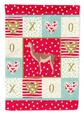 Guanaco Love House Flag 28x40 Porch Sleeve Pole Decorative Outside Yard Banner Artwork Wall Hanging, Polyester