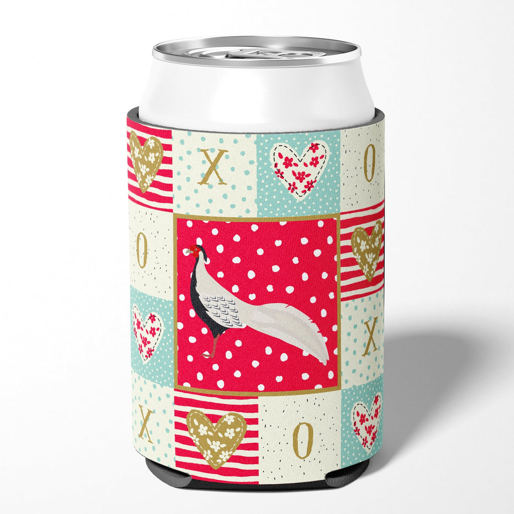 Silver Pheasant Love Can or Bottle Hugger Cooler Sleeve for Standard 12 oz Cans, Insulated Foam Beer & Soda Can Hugger Reusable