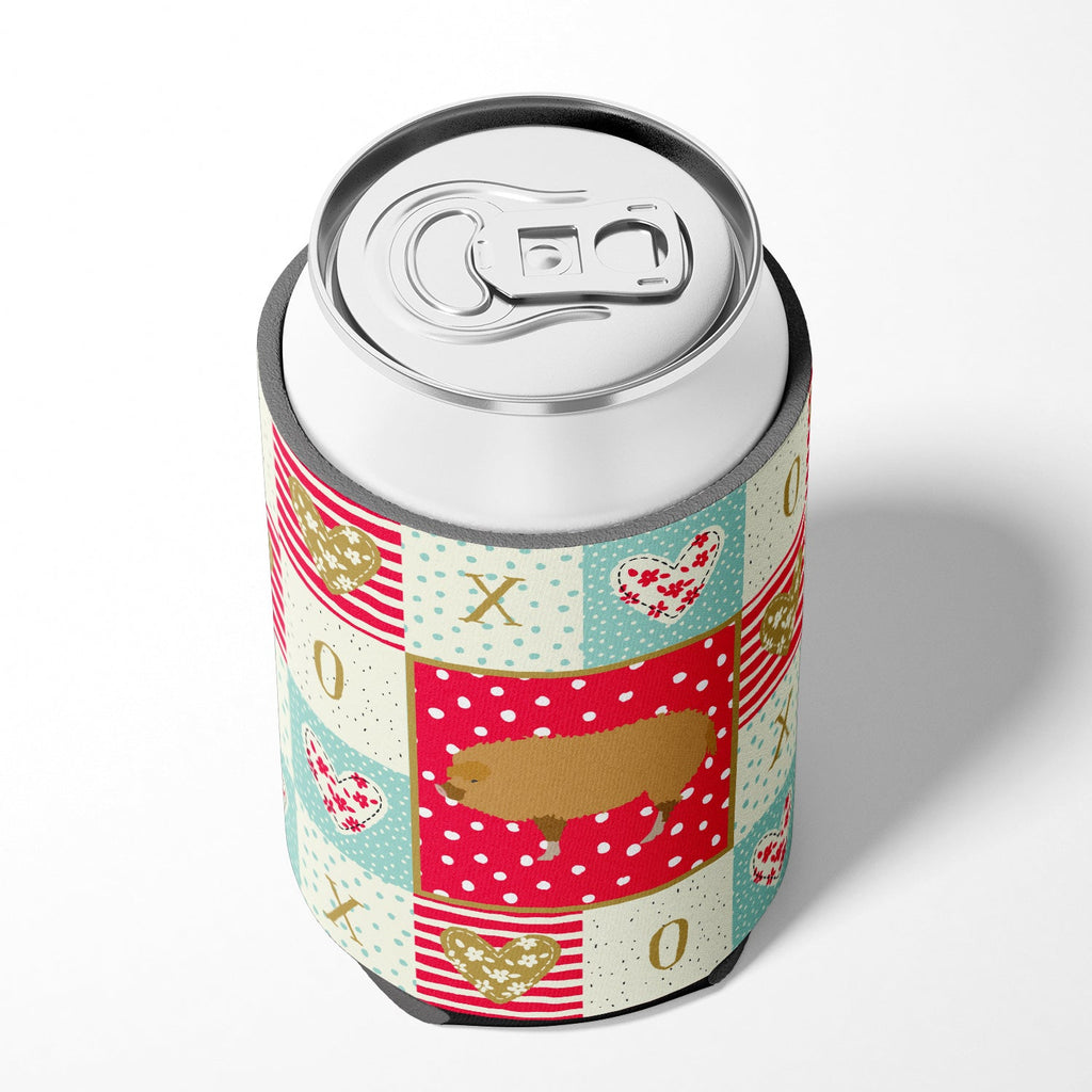 Hungarian Mangalica Pig Love Can or Bottle Hugger Cooler Sleeve for Standard 12 oz Cans, Insulated Foam Beer & Soda Can Hugger Reusable
