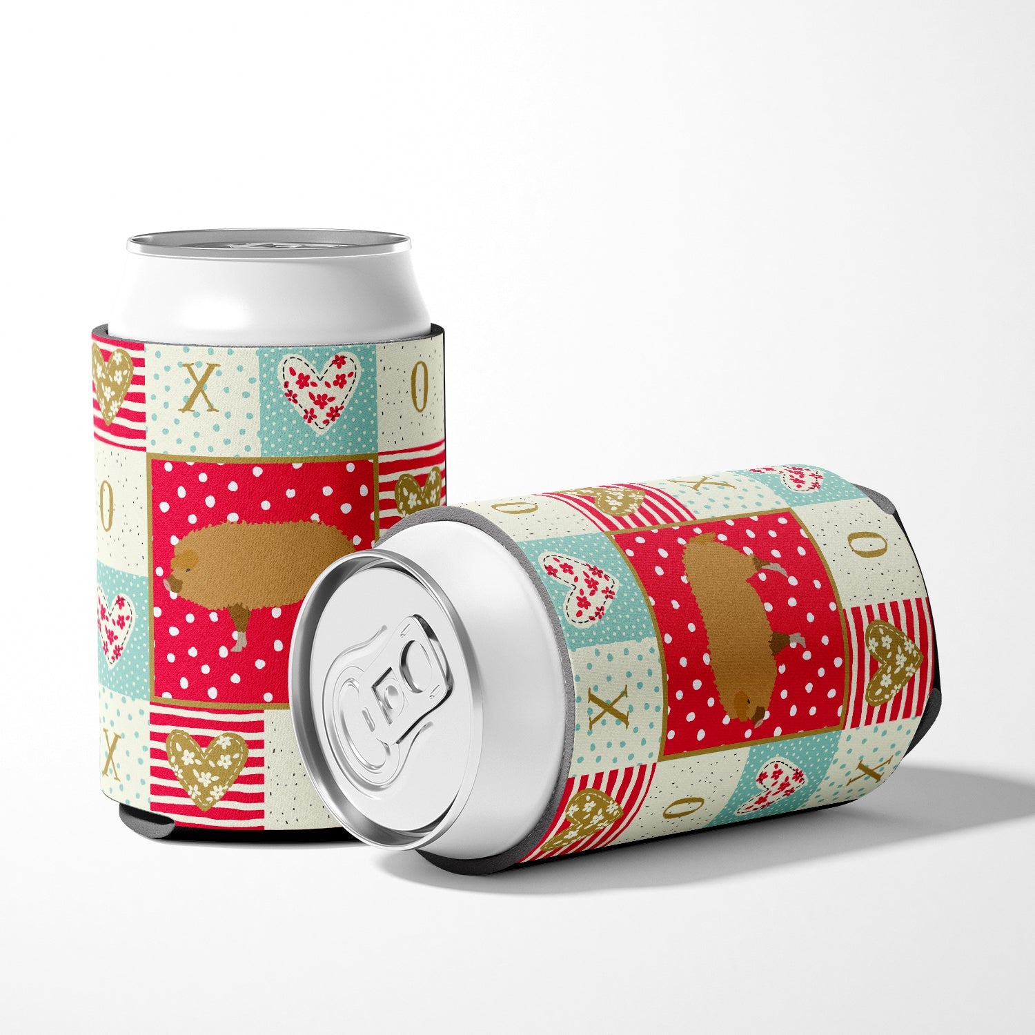 Hungarian Mangalica Pig Love Can or Bottle Hugger Cooler Sleeve for Standard 12 oz Cans, Insulated Foam Beer & Soda Can Hugger Reusable