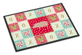 English Large White Pig Love Doormat Indoor Outdoor 18H X 27W Front Door Mat Rugs for Entryway, Non Slip Washable