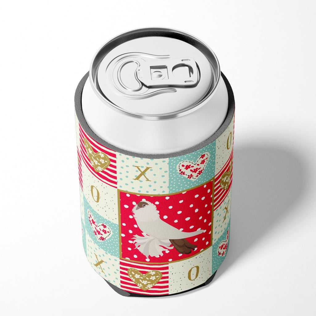 German Helmet Pigeon Love Can or Bottle Hugger Cooler Sleeve for Standard 12 oz Cans, Insulated Foam Beer & Soda Can Hugger Reusable