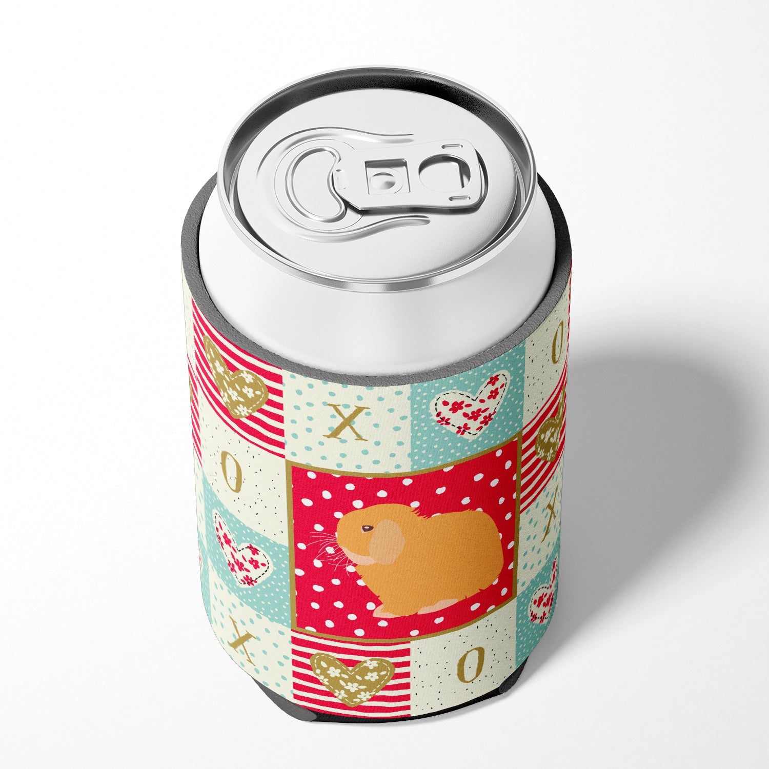 Holland Lop Rabbit Love Can or Bottle Hugger Cooler Sleeve for Standard 12 oz Cans, Insulated Foam Beer & Soda Can Hugger Reusable