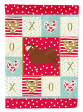 Merino Sheep Love House Flag 28x40 Porch Sleeve Pole Decorative Outside Yard Banner Artwork Wall Hanging, Polyester