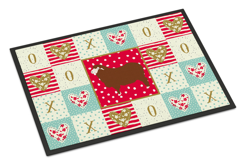 Merino Sheep Love Doormat Indoor Outdoor 18H X 27W Front Door Mat Rugs for Entryway, Non Slip Washable