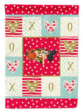 Ranchu Goldfish Love House Flag 28x40 Porch Sleeve Pole Decorative Outside Yard Banner Artwork Wall Hanging, Polyester