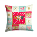 Ranchu Goldfish Love Decorative Throw Pillow 14x14 Indoor Outdoor Accent Cushion, Fabric Cover with Insert for Sofa, Bed, Porch & Living Room