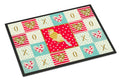 French Curly Canary Love Doormat Indoor Outdoor 24H X 36W Front Door Mat Rugs for Entryway, Non Slip Washable Low Pile,