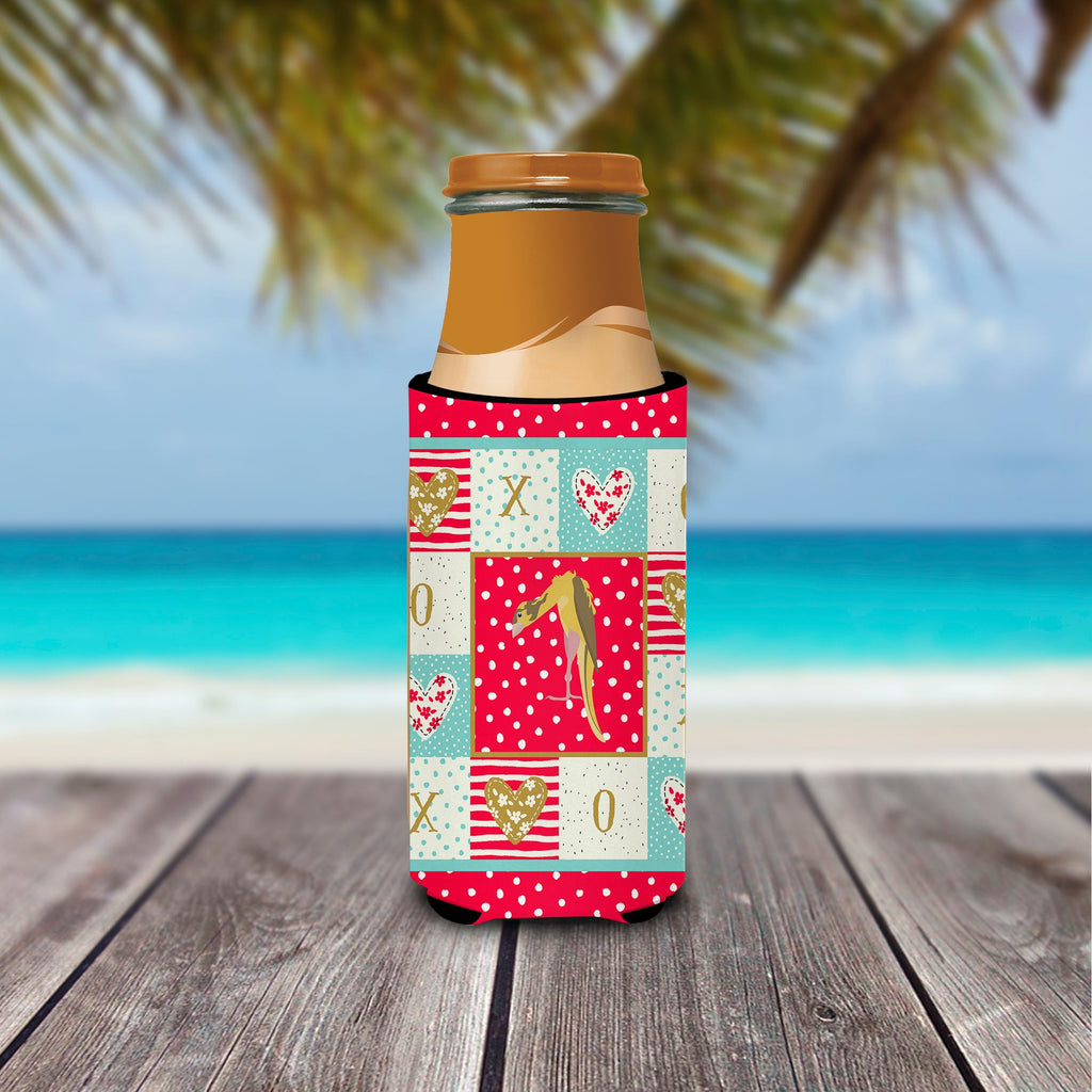 Jibso Canary Love Slim Can Hugger , Insulated Foam Hugger for 12 oz Slim Cans, Beer Bottles & Water Bottles, Printed in USA