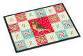Spanish Canary Love Doormat Indoor Outdoor 18H X 27W Front Door Mat Rugs for Entryway, Non Slip Washable