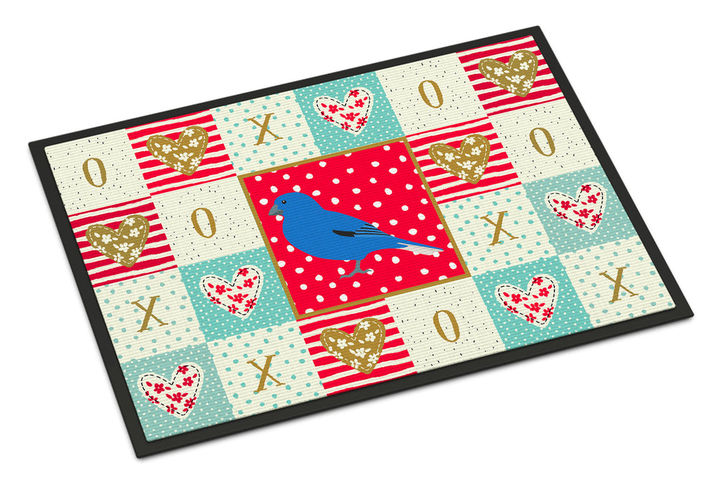 Bunting Love Doormat Indoor Outdoor 18H X 27W Front Door Mat Rugs for Entryway, Non Slip Washable