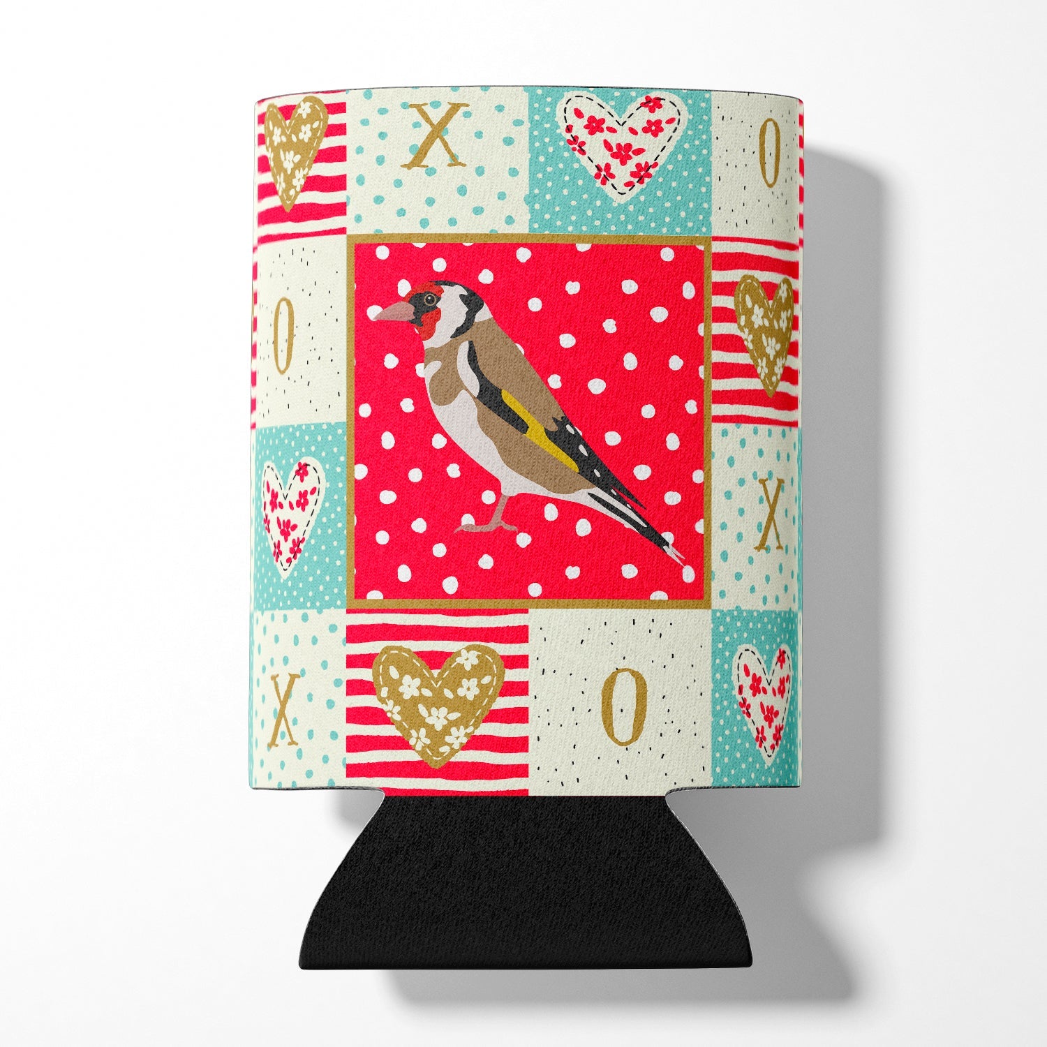 Gold Finch Love Can or Bottle Hugger Cooler Sleeve for Standard 12 oz Cans, Insulated Foam Beer & Soda Can Hugger Reusable
