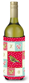 Siskin Love Wine Bottle Hugger Gift Sleeve for Standard 750 ml Bottles, Insulated Reusable Also Fits Mini Shot & Pint Bottles