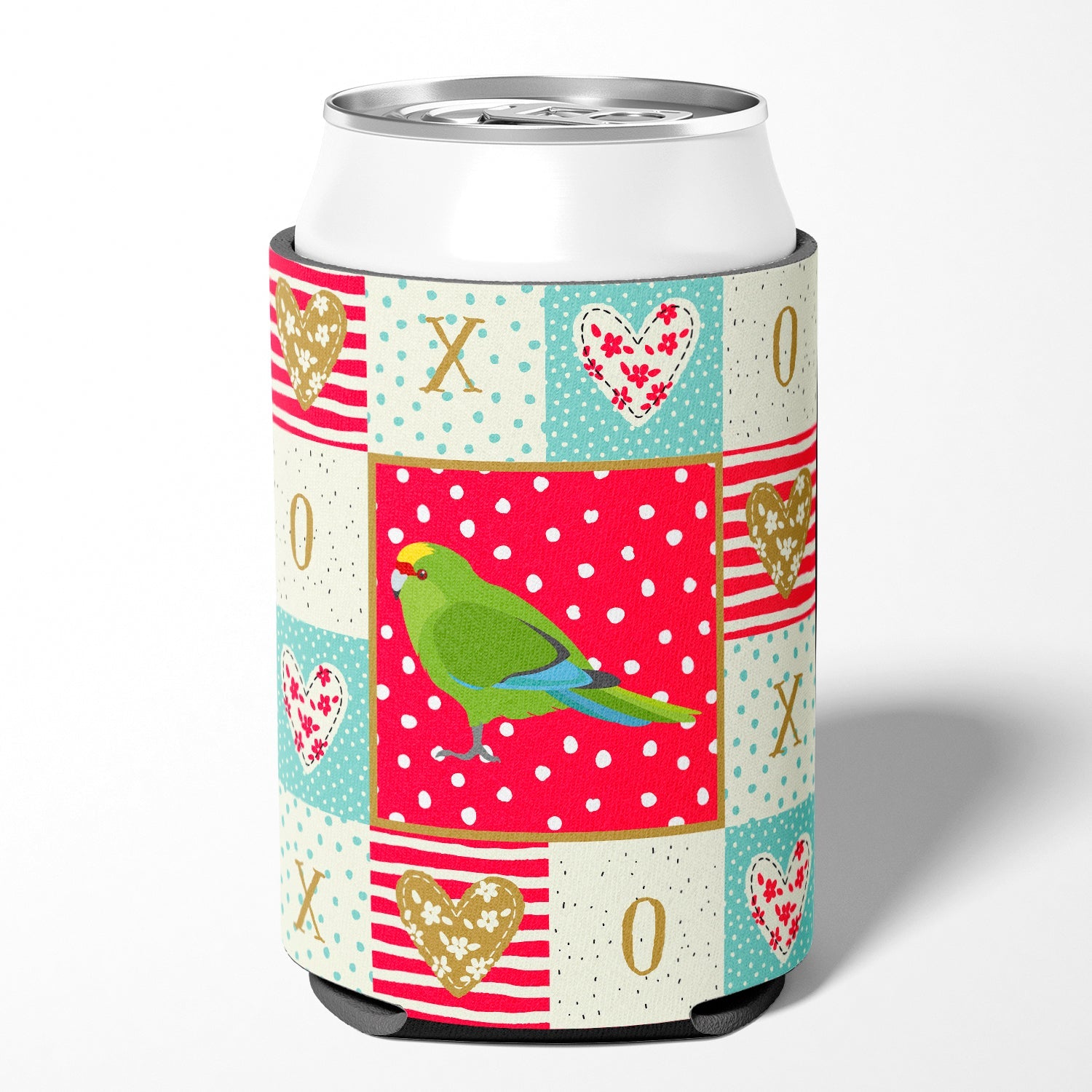 New Zealand Parakeet Love Can or Bottle Hugger Cooler Sleeve for Standard 12 oz Cans, Insulated Foam Beer & Soda Can Hugger Reusable