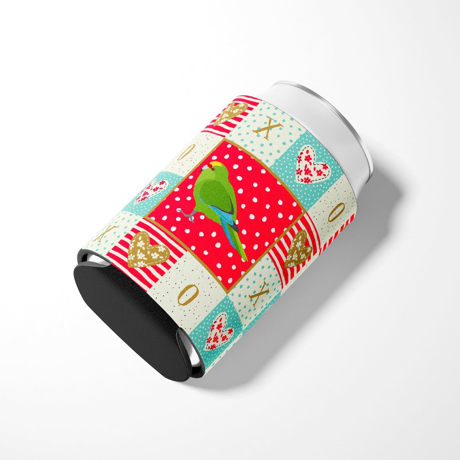 New Zealand Parakeet Love Can or Bottle Hugger Cooler Sleeve for Standard 12 oz Cans, Insulated Foam Beer & Soda Can Hugger Reusable