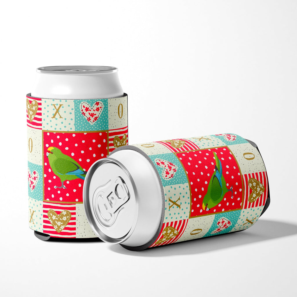 New Zealand Parakeet Love Can or Bottle Hugger Cooler Sleeve for Standard 12 oz Cans, Insulated Foam Beer & Soda Can Hugger Reusable