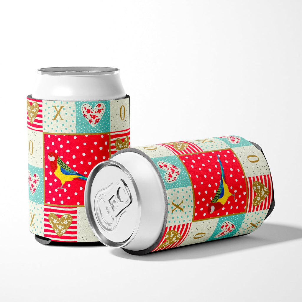 Rosella Love Can or Bottle Hugger Cooler Sleeve for Standard 12 oz Cans, Insulated Foam Beer & Soda Can Hugger Reusable