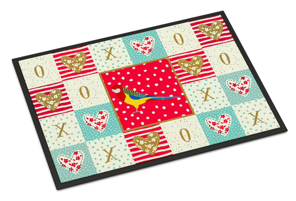 Rosella Love Doormat Indoor Outdoor 24H X 36W Front Door Mat Rugs for Entryway, Non Slip Washable Low Pile,
