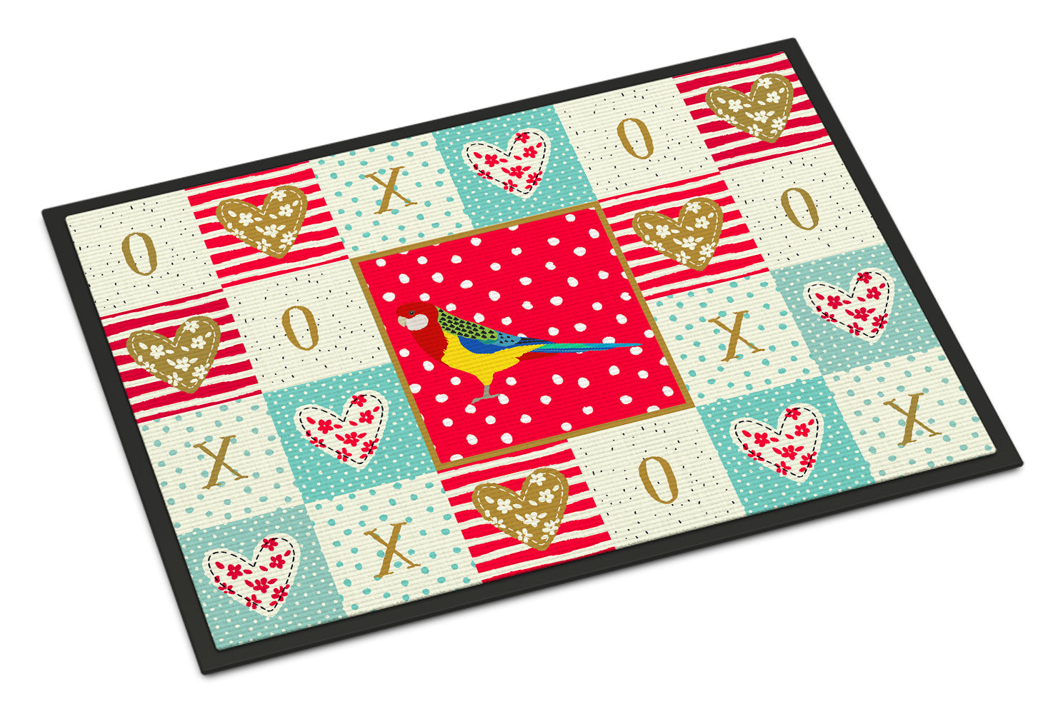 Rosella Love Doormat Indoor Outdoor 24H X 36W Front Door Mat Rugs for Entryway, Non Slip Washable Low Pile,