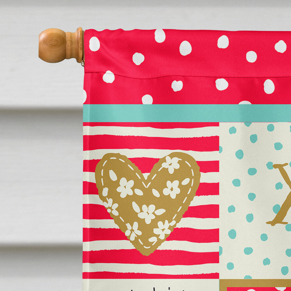 Chameleon House Flag 28x40 Porch Sleeve Pole Decorative Outside Yard Banner Artwork Wall Hanging, Polyester
